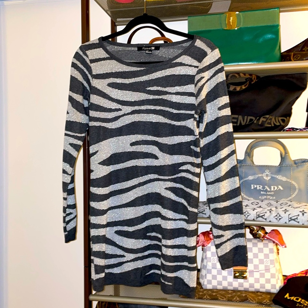 Cute Zebra Print Sweater or Dress